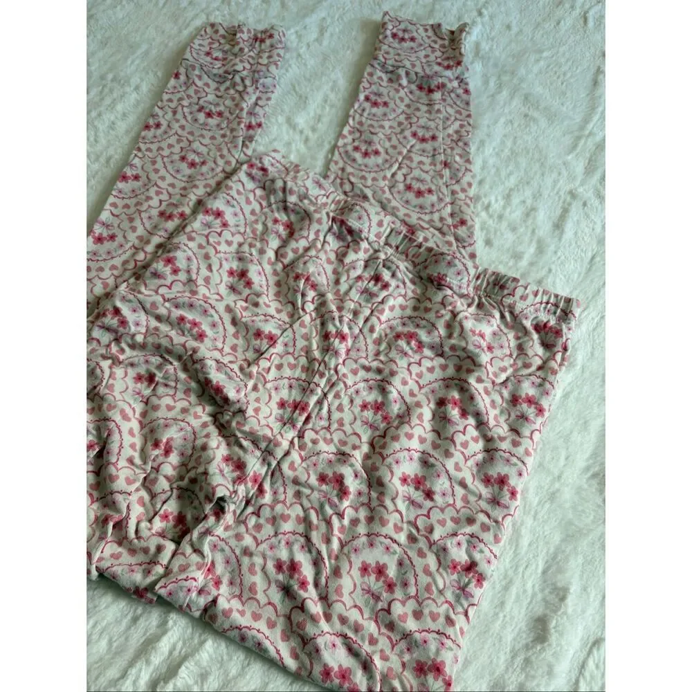 Posh Peanut Pink Floral Pajamas Size 10/12
